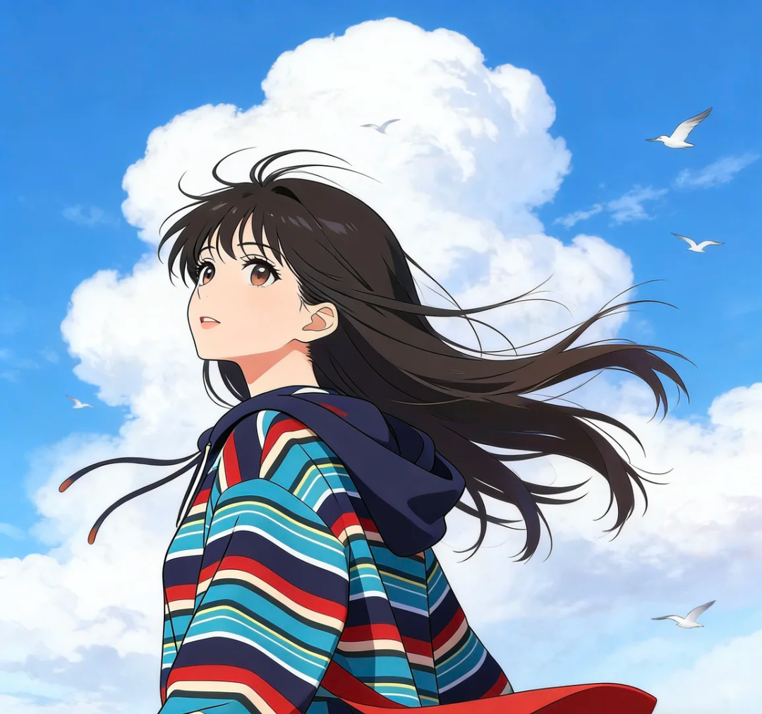 自由感治愈动漫头像女