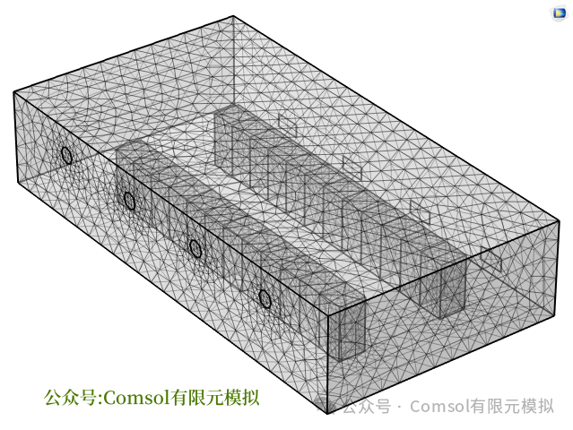 Comsol开关柜温度-湿度-流场耦合计算的图5