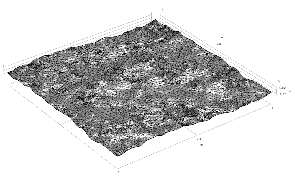 如何在 COMSOL 中生成随机表面的图29