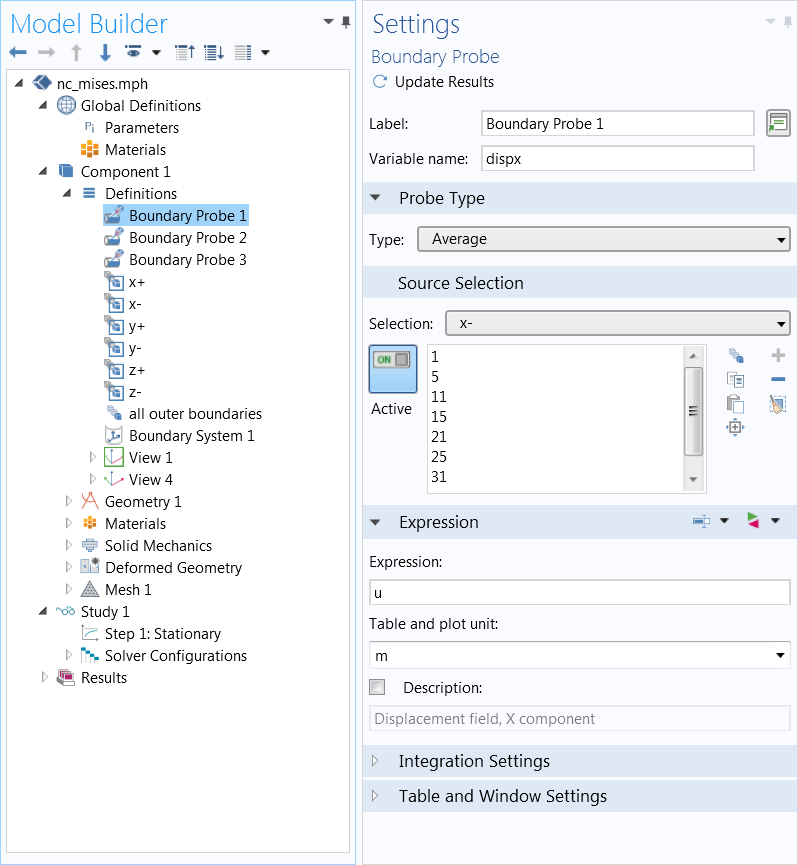 在 COMSOL 中分析特殊的多孔弹性超材料的图6