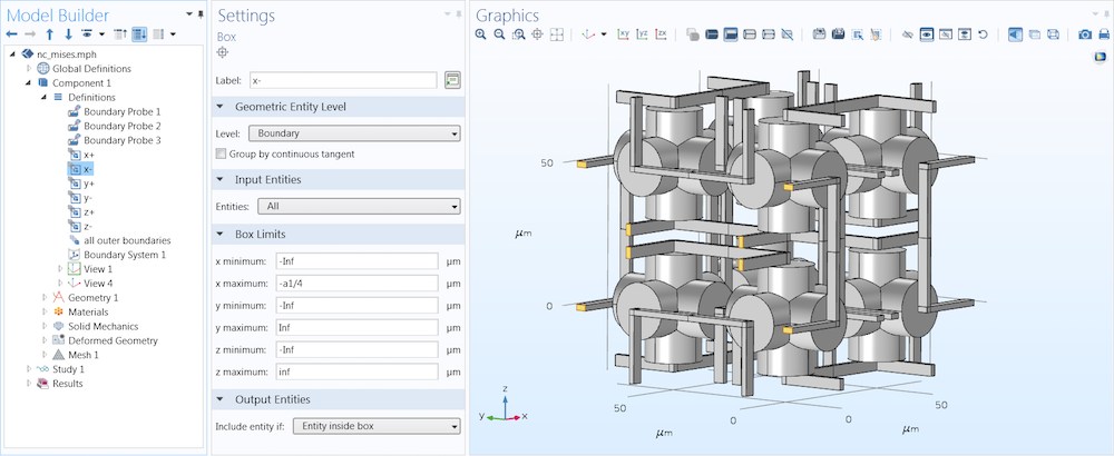 在 COMSOL 中分析特殊的多孔弹性超材料的图5