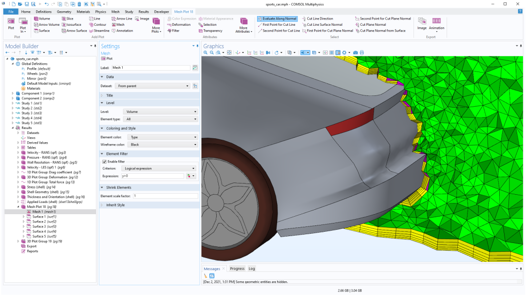 在 COMSOL 中检查网格质量的 3 种方法的图4