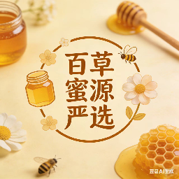 百草蜜源严选标识