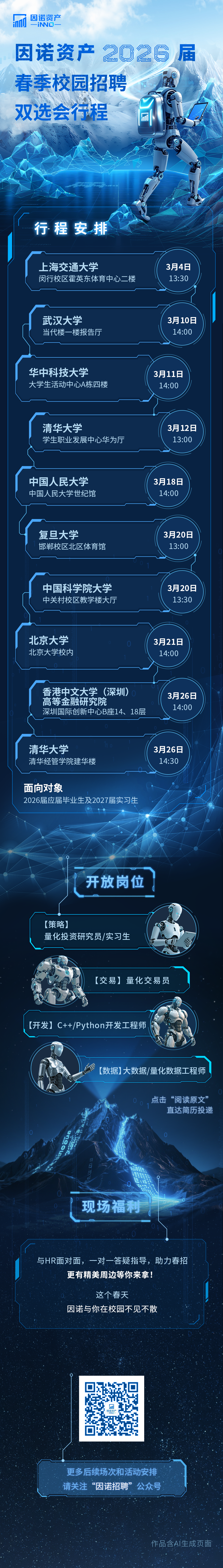 因诺资产2026届春季校园招聘双选会行程