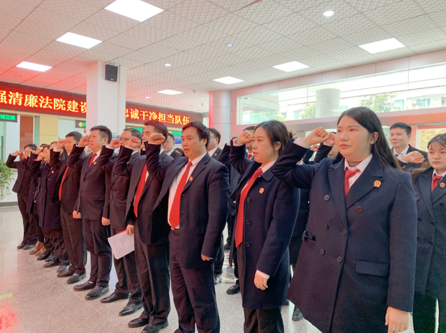 沿河人民法院举行宪法宣誓仪式