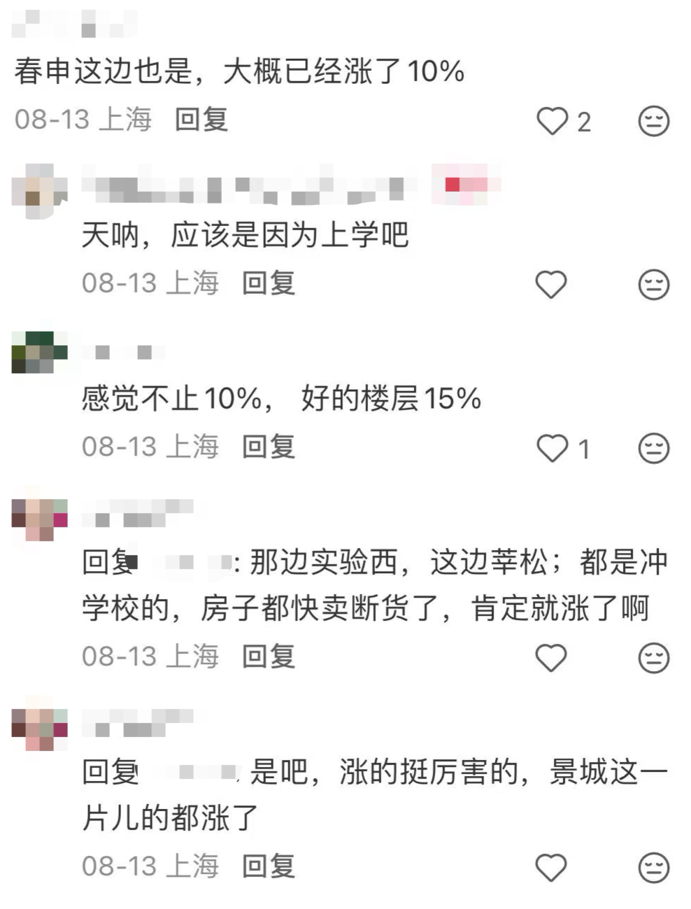 闵行4所一梯队全涨了！？相关资料 16