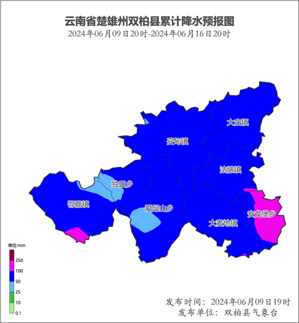 双柏天气