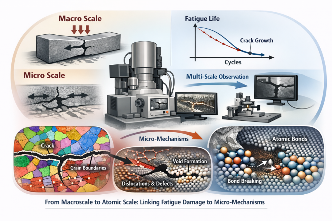 材料疲劳与裂纹：从宏观裂缝到微观起源