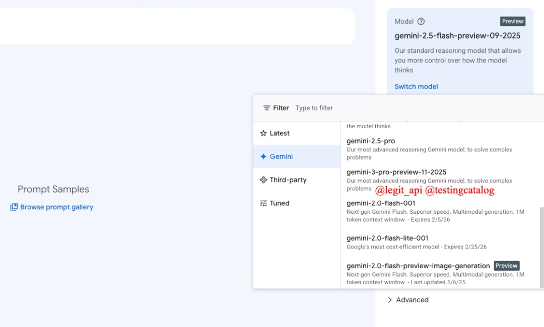 Gemini 3 模型现身 Vertex AI；ChatGPT 新增对话追加信息功能【AI 早报 2025-11-06】 - Py学习