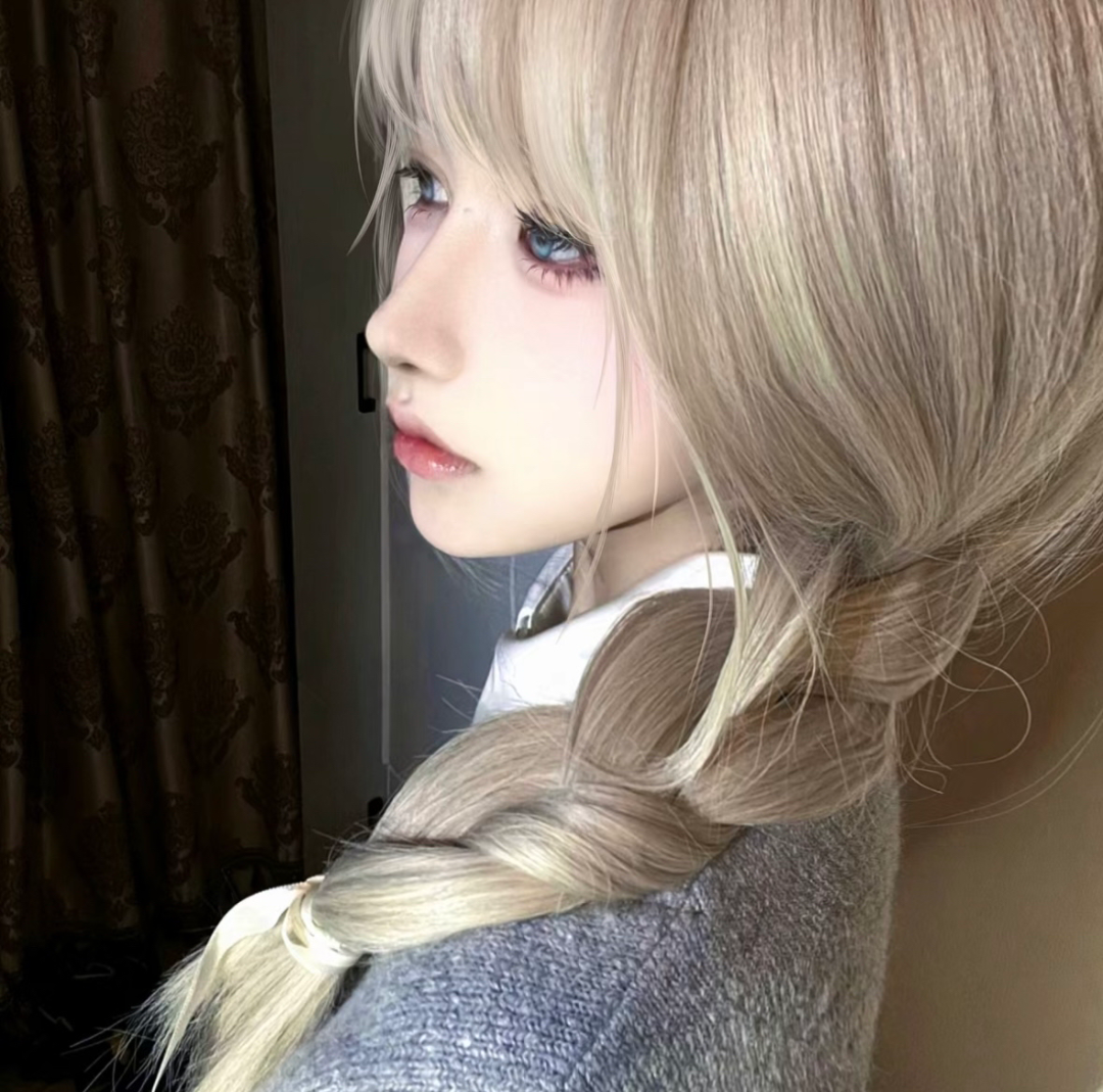 小众侧脸女生头像