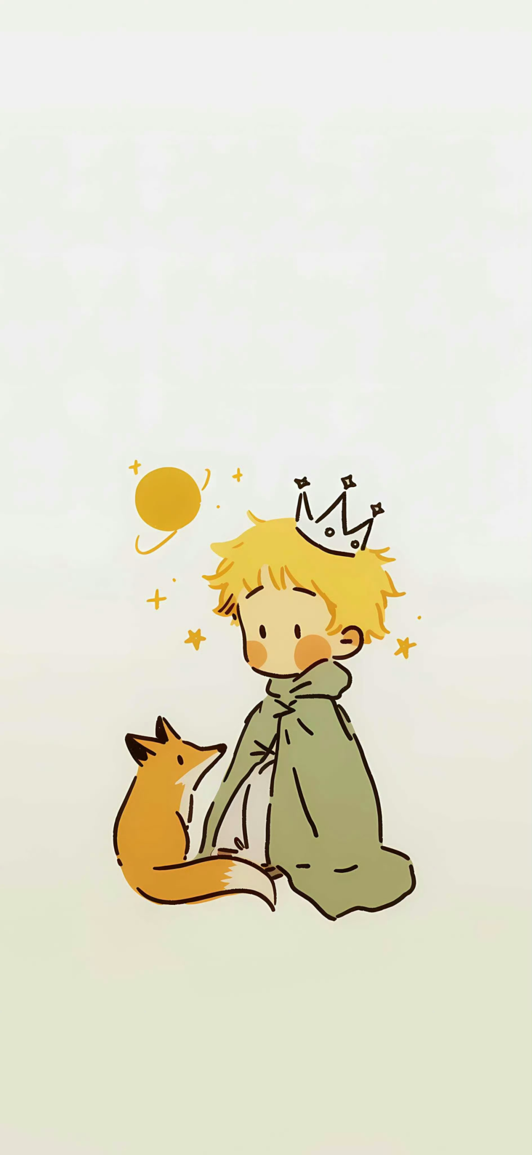 可爱小王子插画壁纸