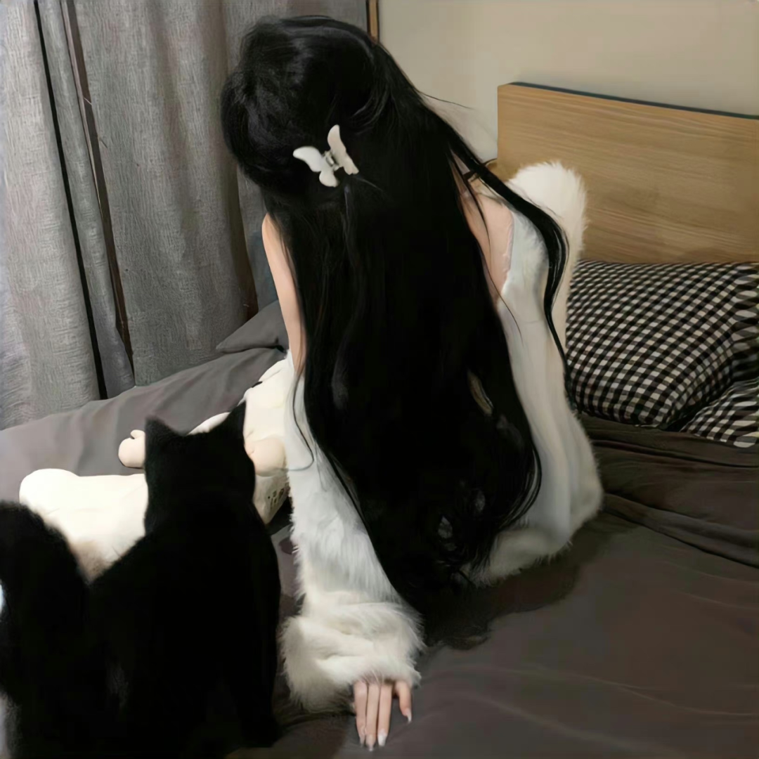 甜妹背影不露脸女生头像