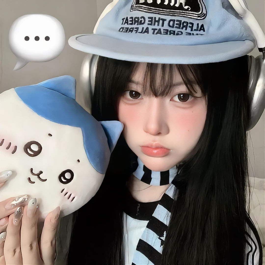 戴耳机甜妹女生头像