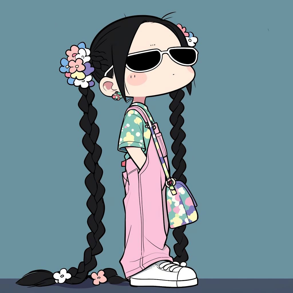 gexngktyemadazi个性墨镜二人闺蜜头像动漫闺蜜头像