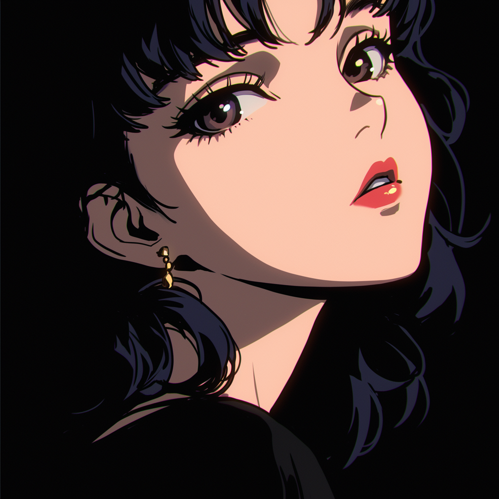 古早感动漫头像女