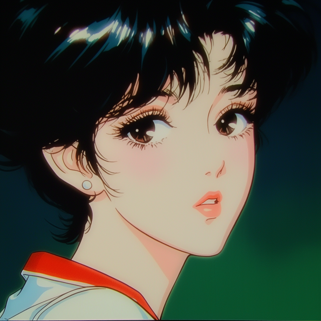 古早感动漫头像女