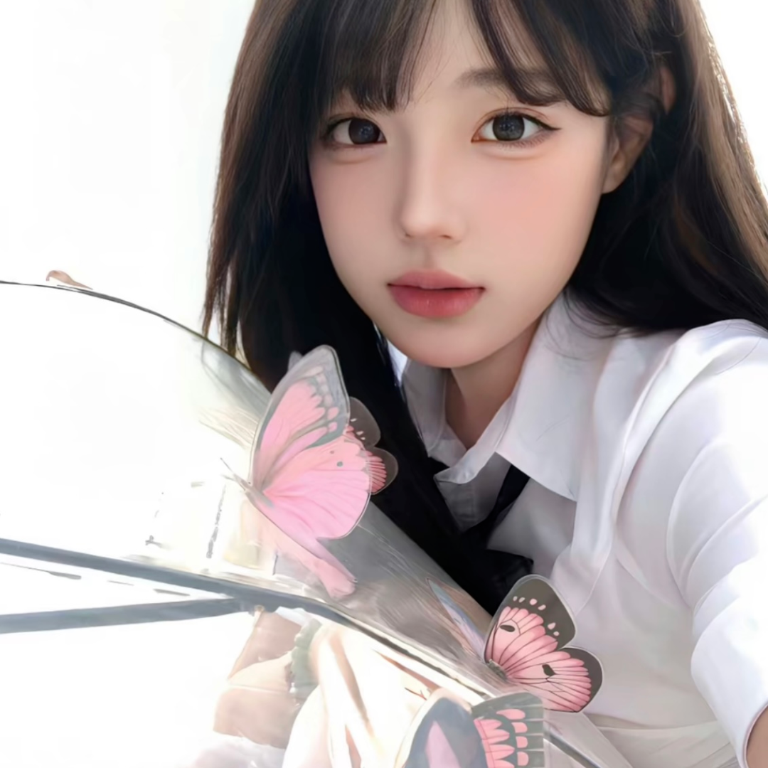 蝴蝶温柔女生头像