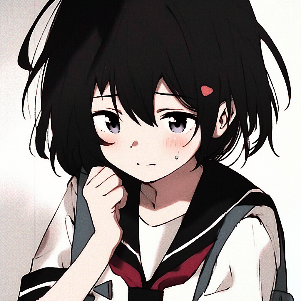 学院风动漫头像女