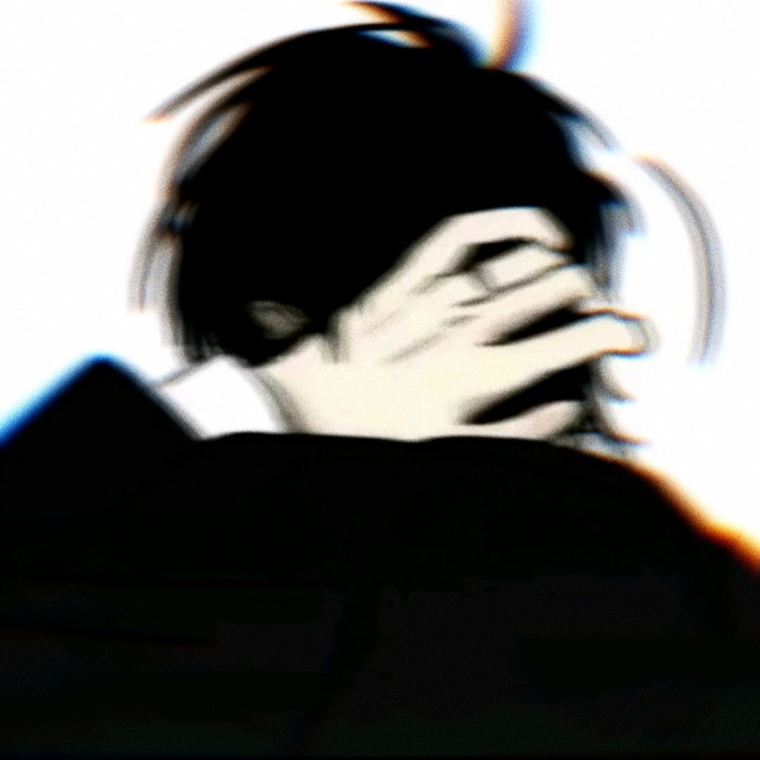 黑白冷酷动漫头像男