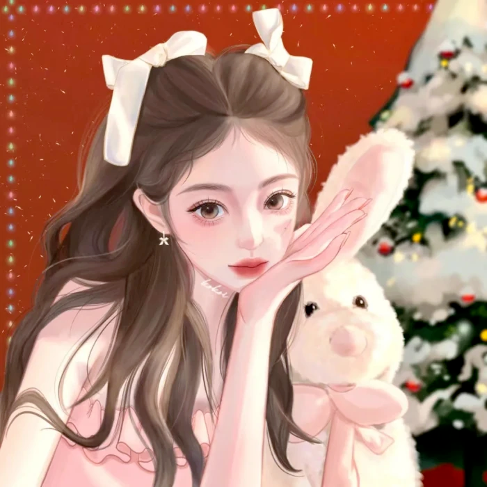 手绘动漫头像女兔子头像