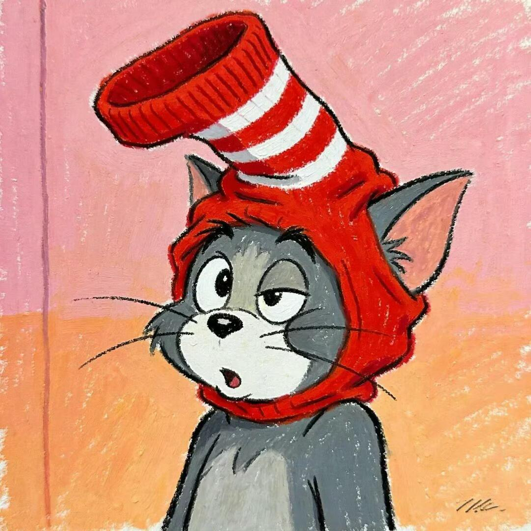 可爱猫和老鼠卡通头像