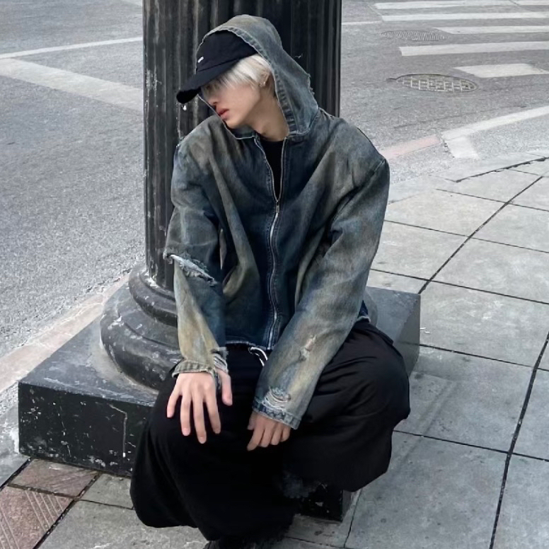 痞帅侧脸男生头像