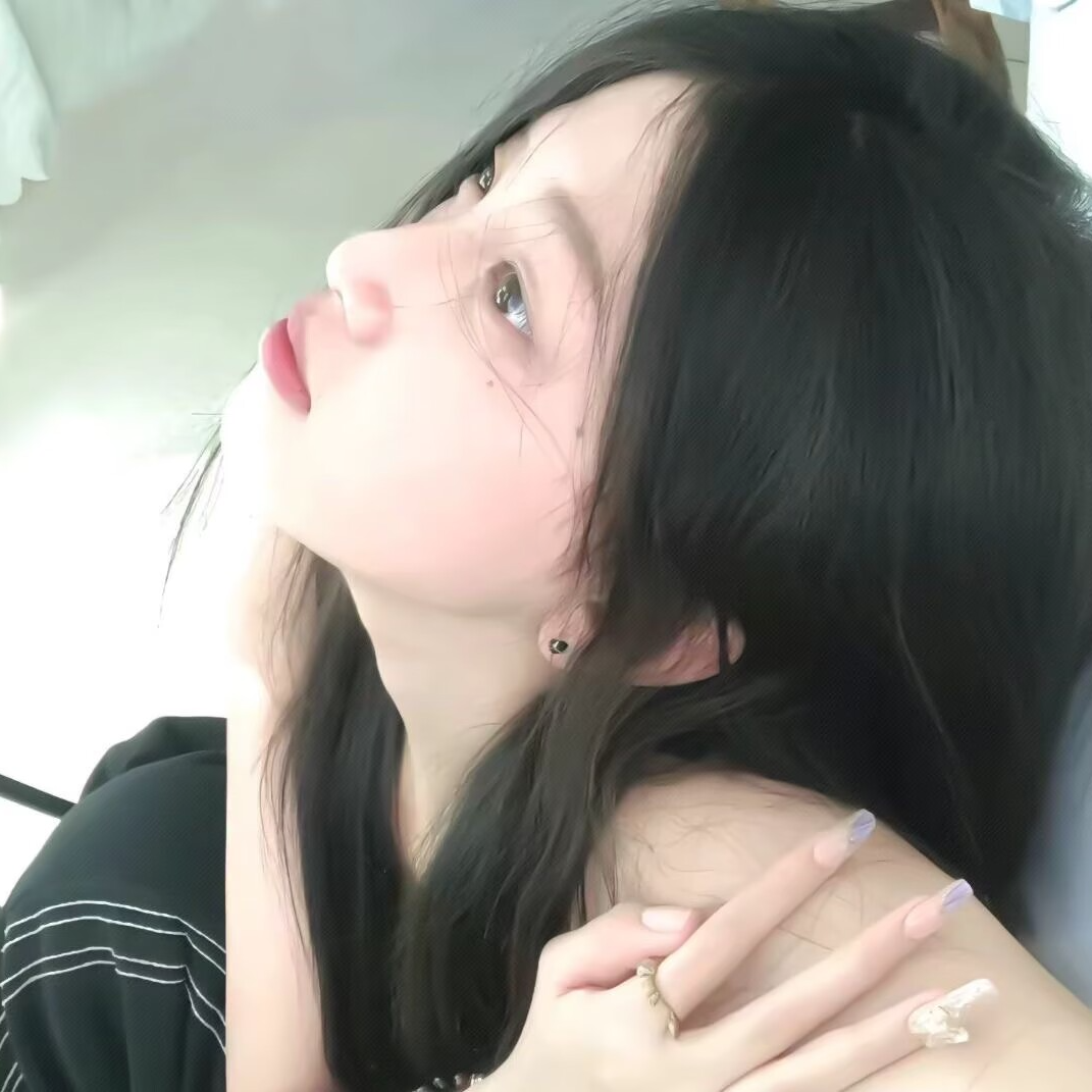 甜妹侧脸女生头像