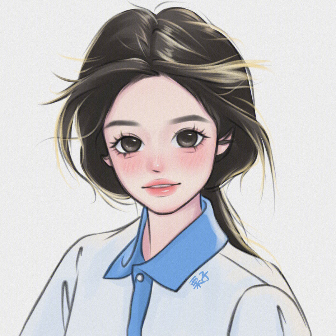 学院风手绘动漫头像女