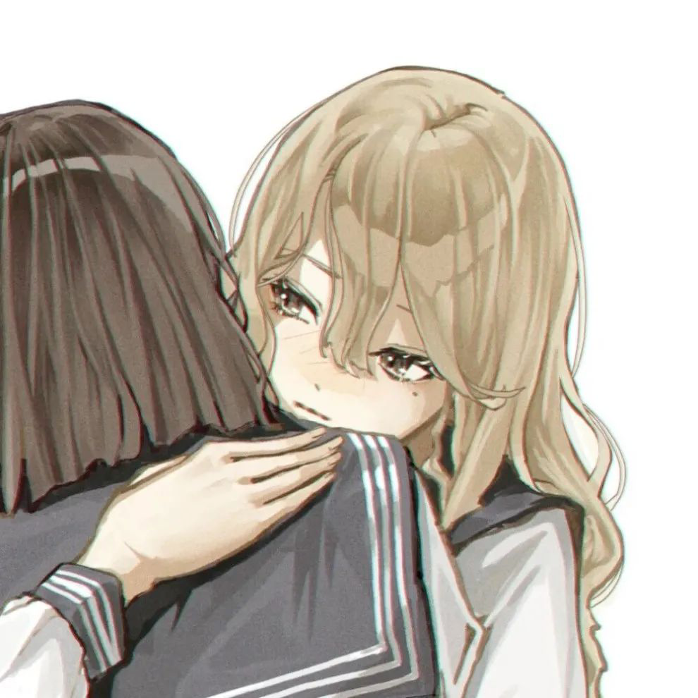 伤感学院风二人闺蜜头像动漫闺蜜头像