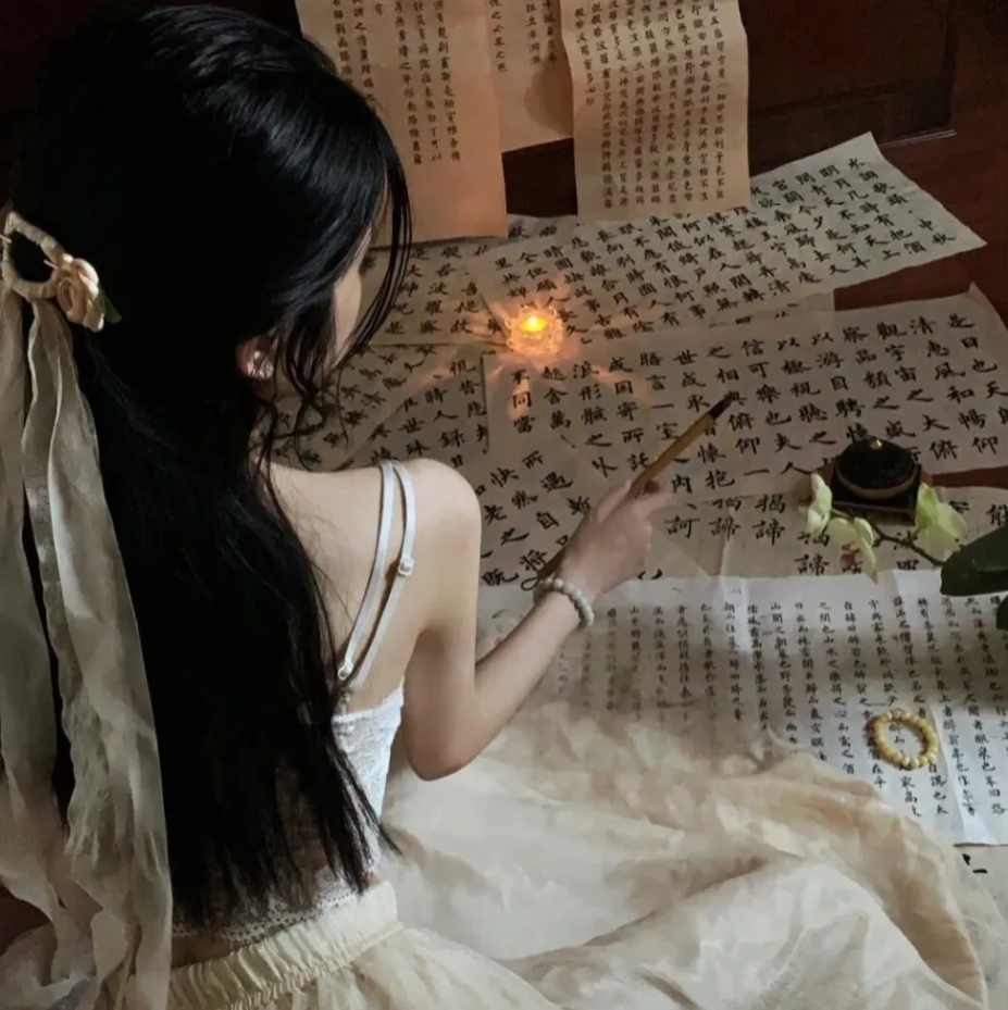 不露脸温柔女生头像