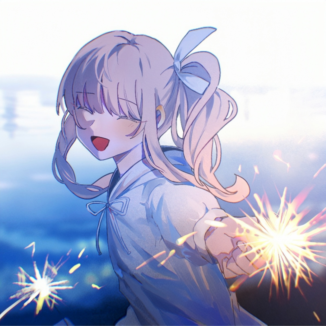烟花动漫头像女