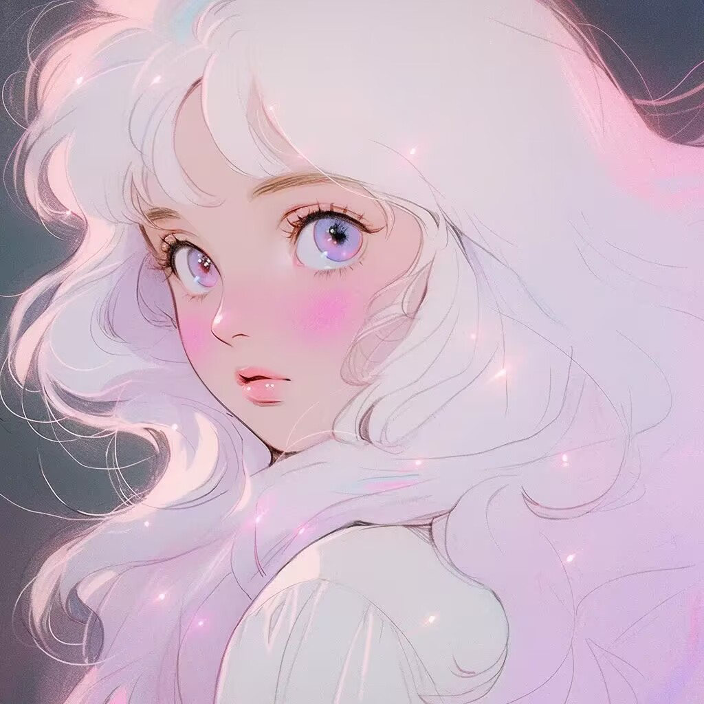 白发动漫头像女