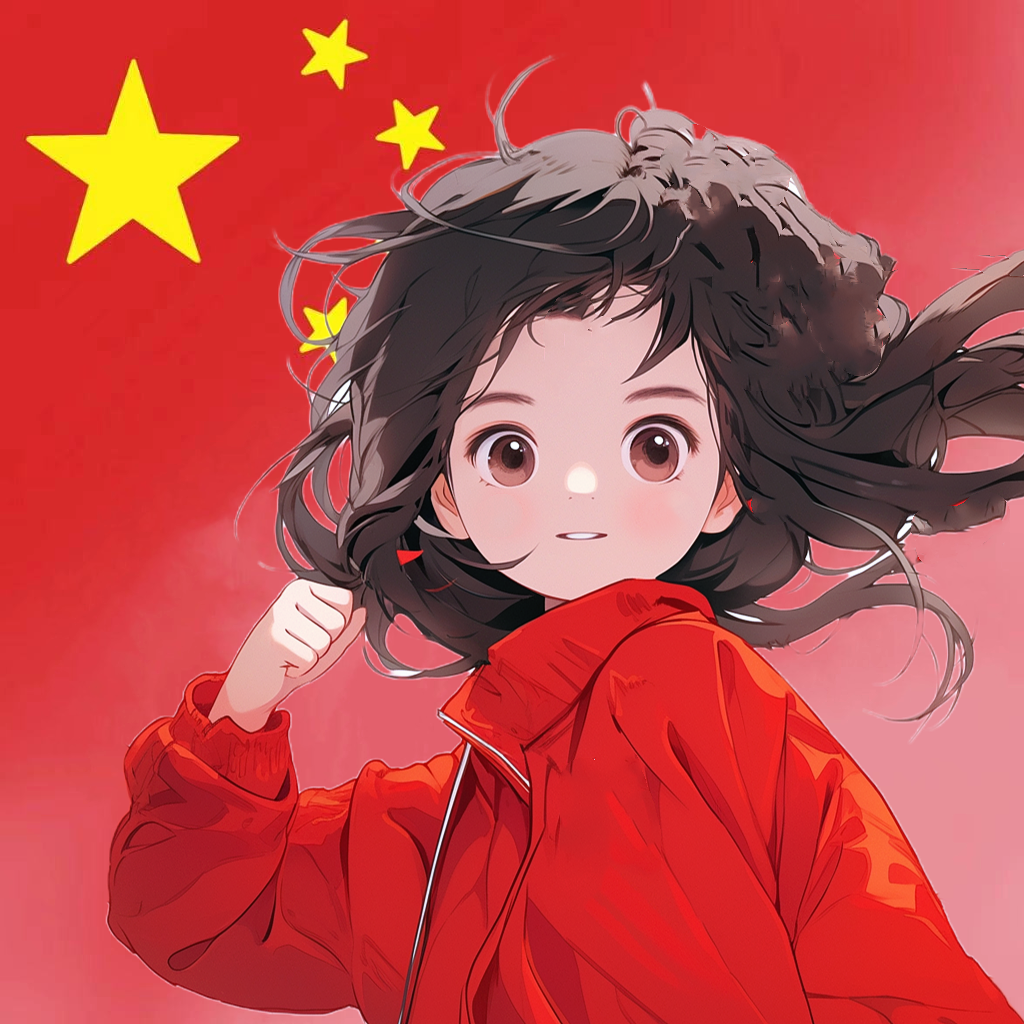 2023kaguoqinga卡通国庆节头像