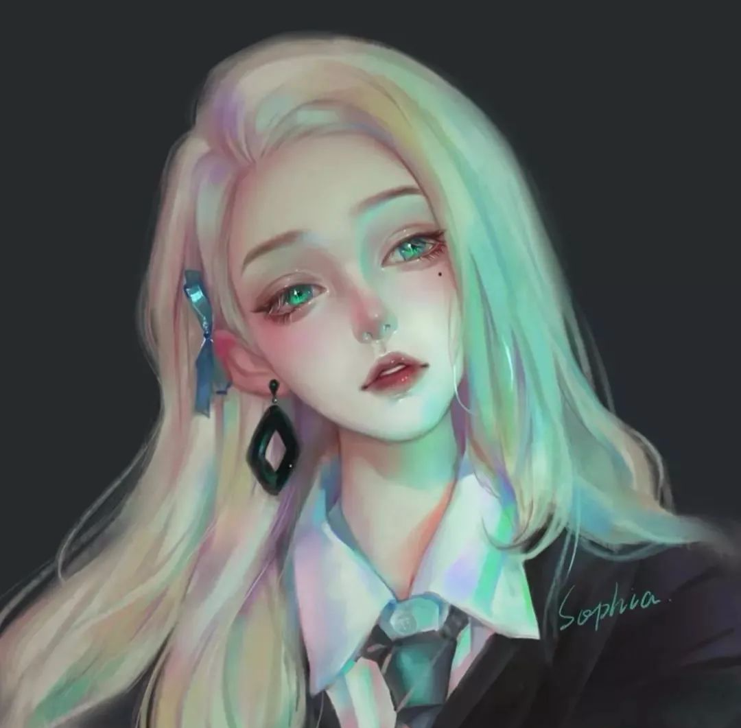 很飒手绘动漫头像女