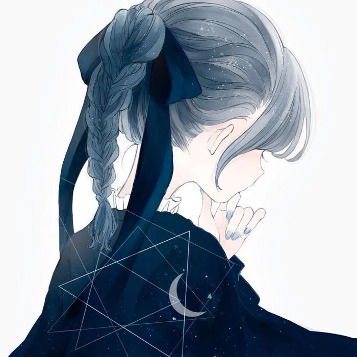 手绘二人闺蜜头像动漫闺蜜头像