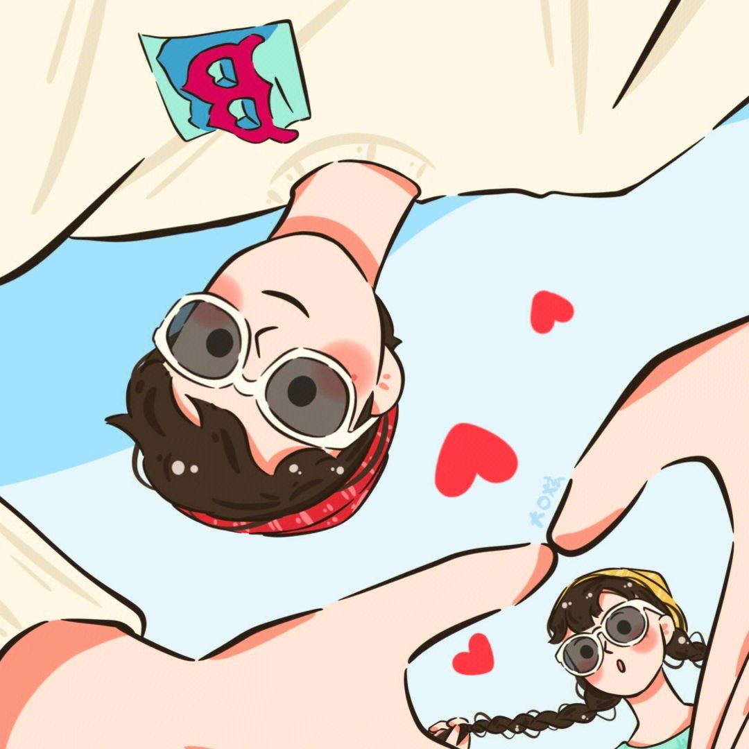 有趣动漫情侣头像