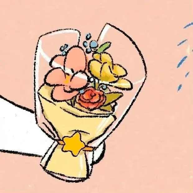 简约浇花动漫情侣头像