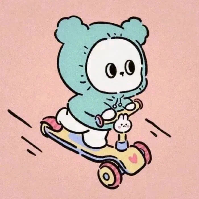 可爱滑板卡通头像