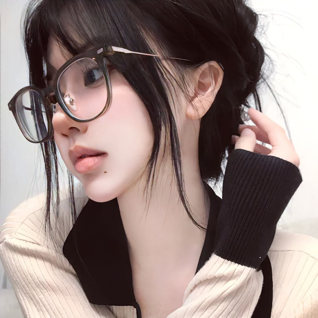 侧脸女生头像