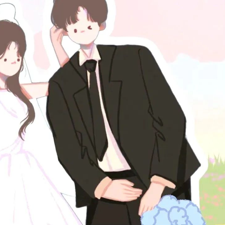 婚纱动漫情侣头像