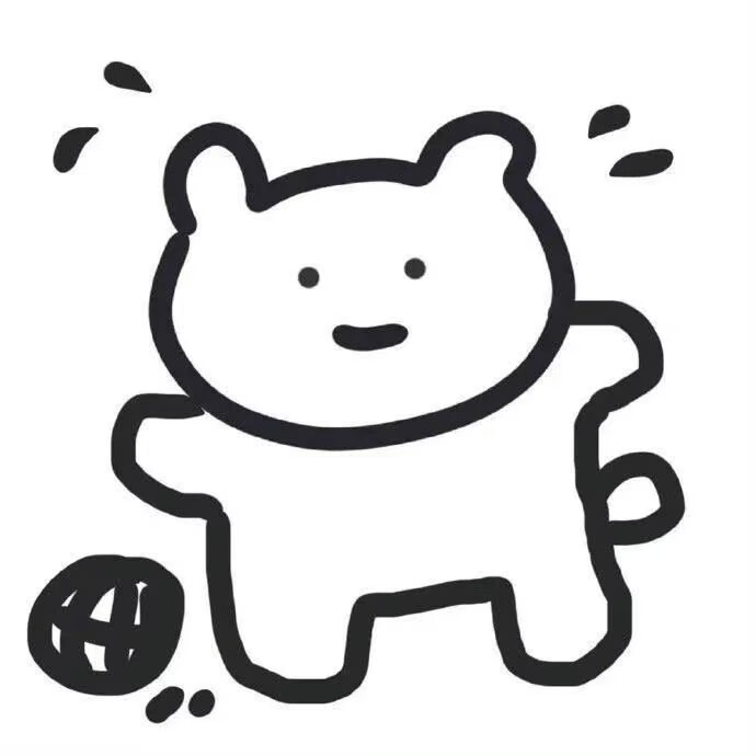 简约简笔画卡通头像