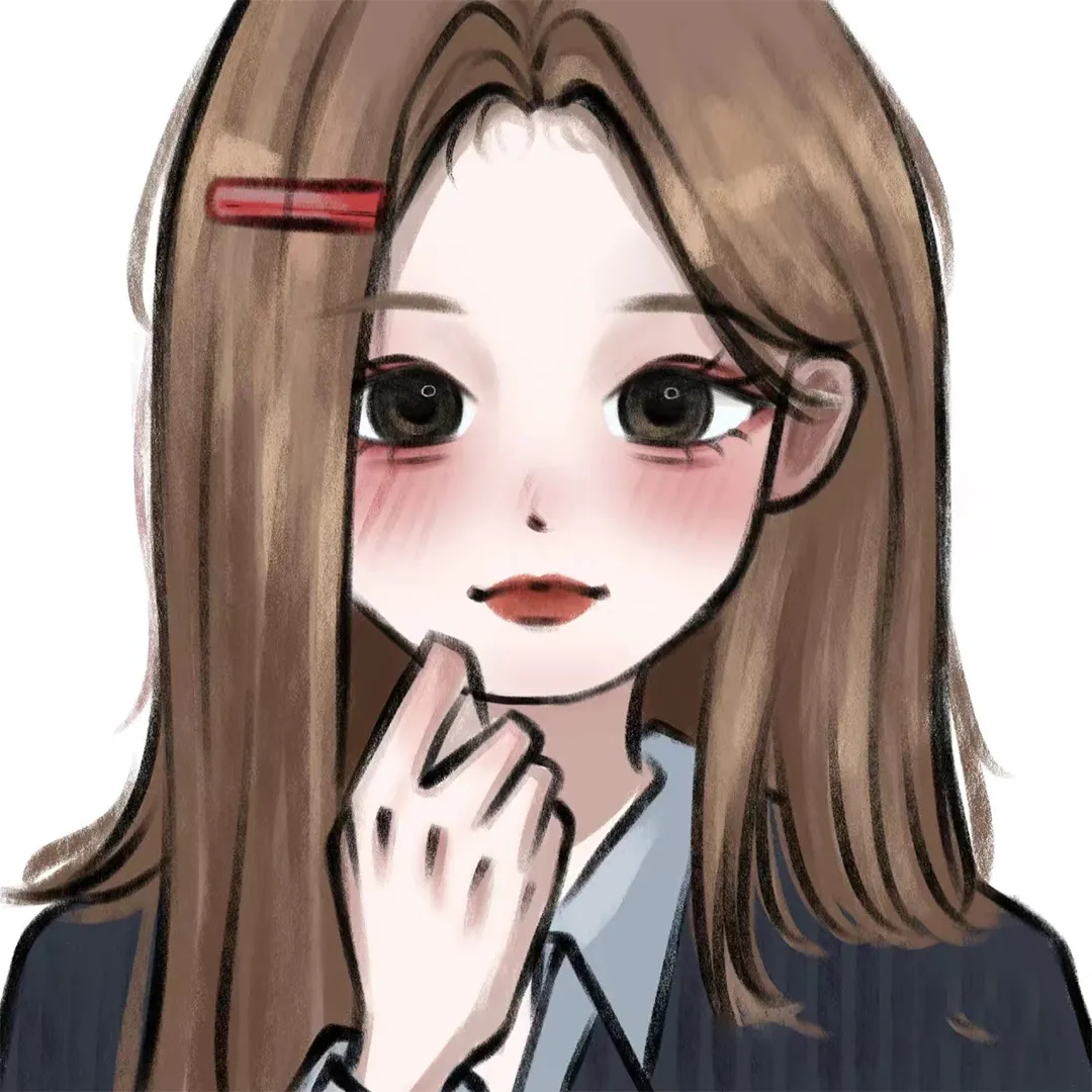 学院手绘动漫头像女