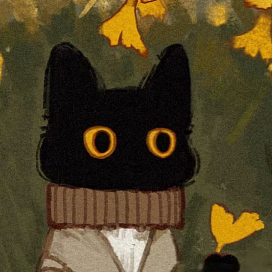 可爱煤球猫咪卡通头像