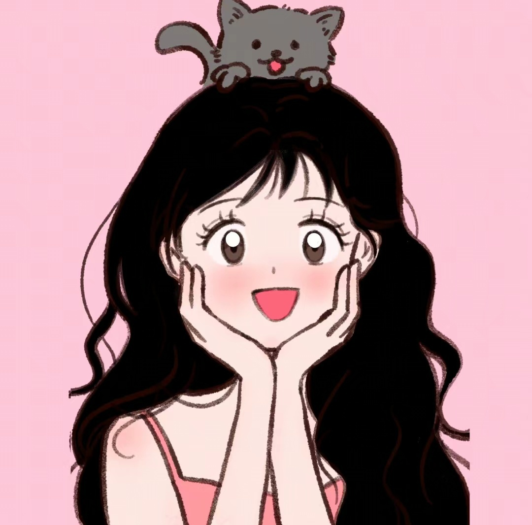 甜美手绘动漫头像女