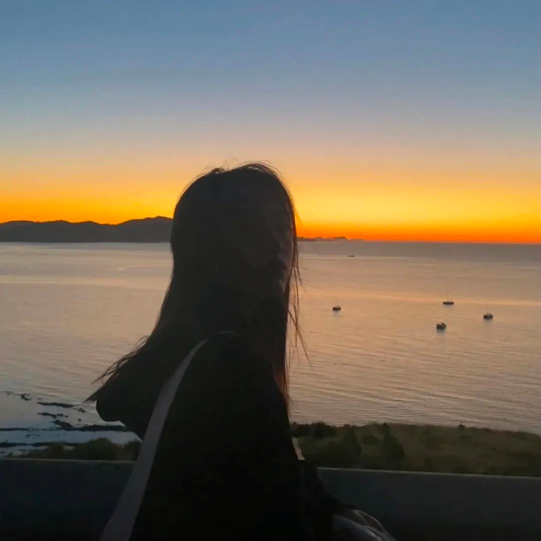氛围感不露脸海边女生头像