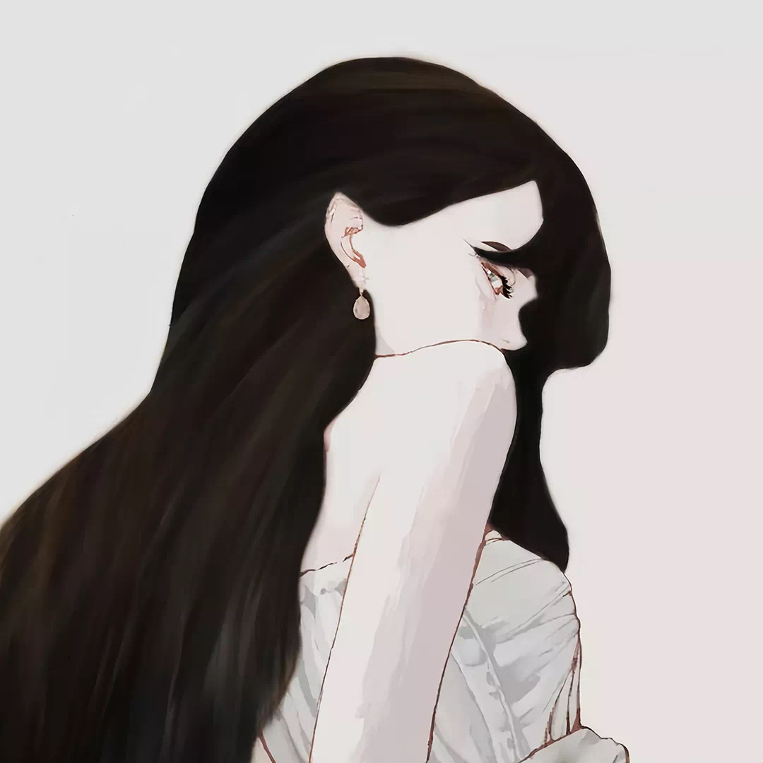 酷酷手绘动漫头像女