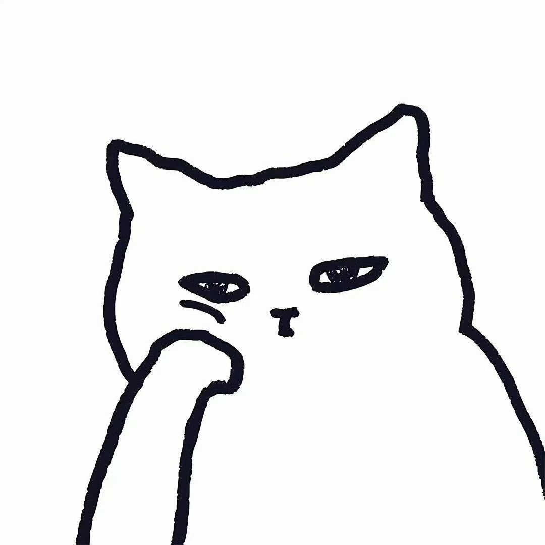极简猫咪卡通头像