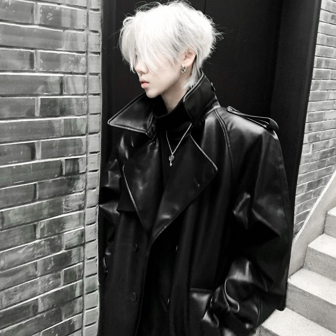 痞帅侧脸男生头像