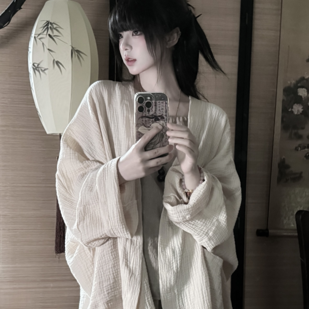 新中式侧脸女生头像