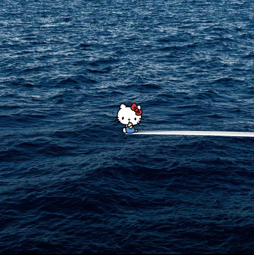 大海kt猫朋友圈背景图